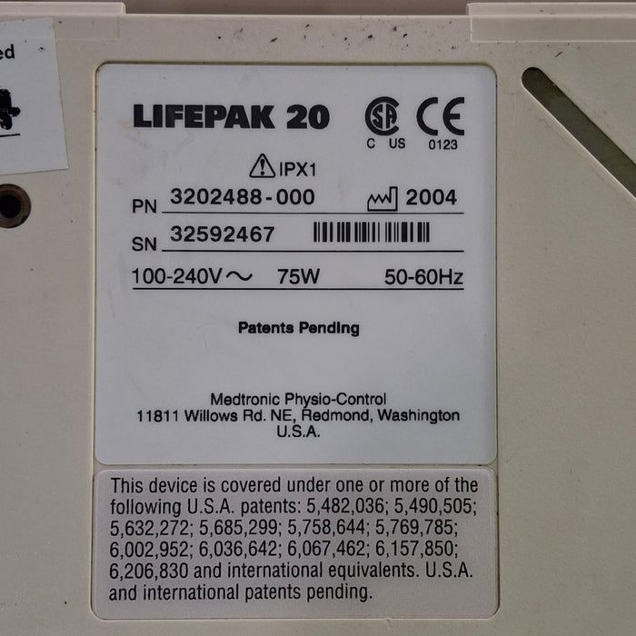 Physio-Control LifePak 20 Defib