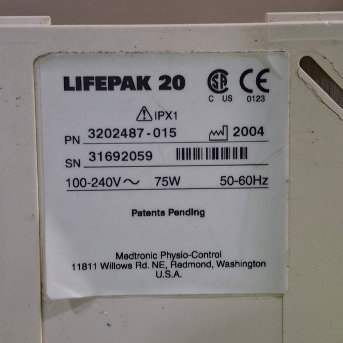 Physio-Control LifePak 20 Defib