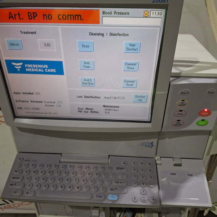 Fresenius 2008T Dialysis Machine Hemodialysis