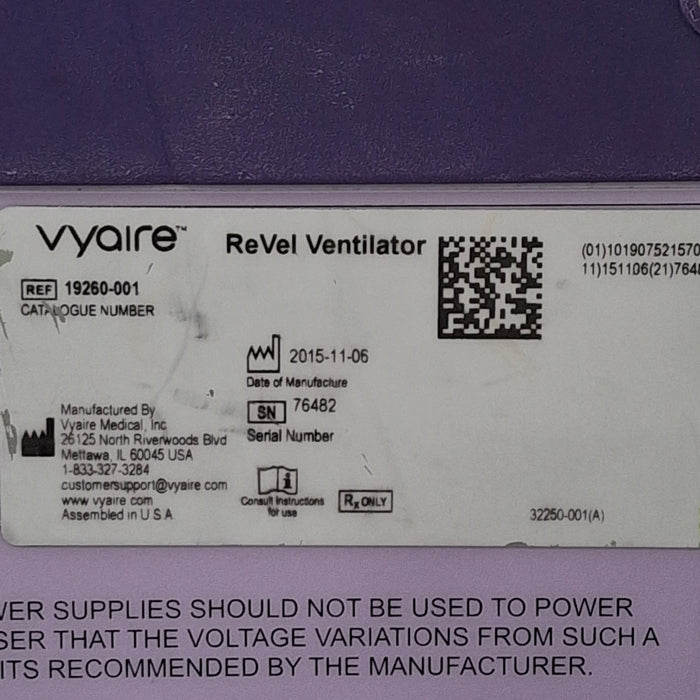 CareFusion Revel Transport Ventilator