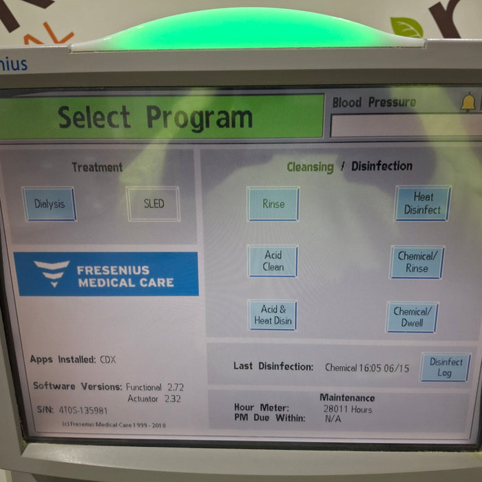 Fresenius 2008T Dialysis Machine Hemodialysis