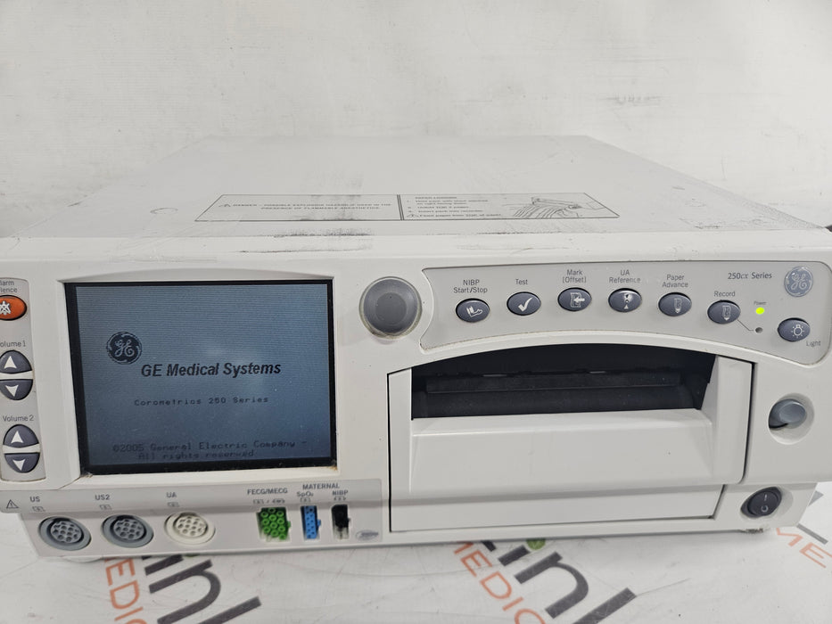 GE Healthcare Corometrics 250cx Series Model 259cx Fetal Monitor