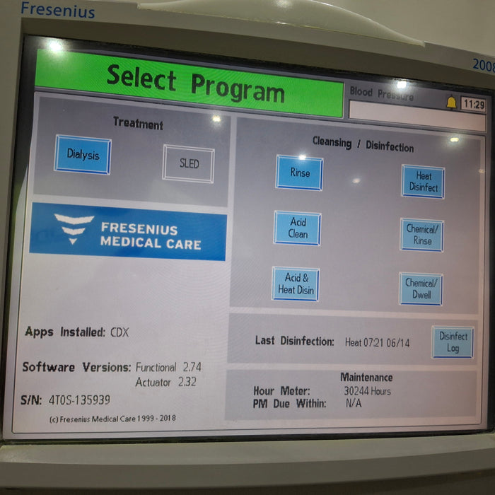 Fresenius 2008T Dialysis Machine Hemodialysis