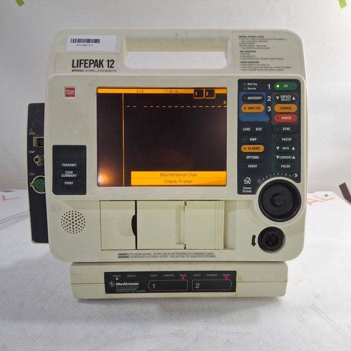 Physio-Control LifePak 12 3-Lead Defibrillator