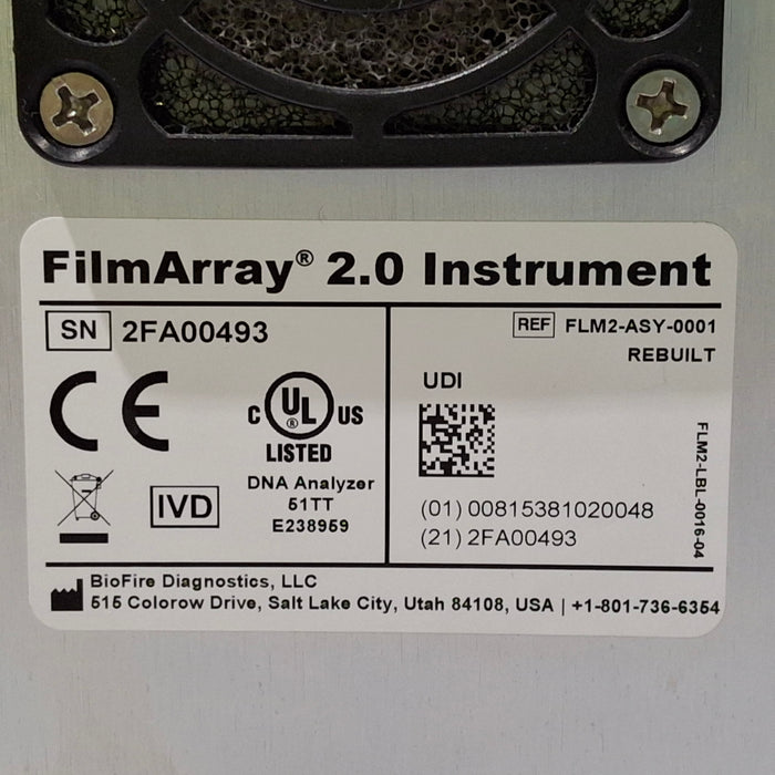 BioFire Diagnostics FilmArray 2.0 PCR System