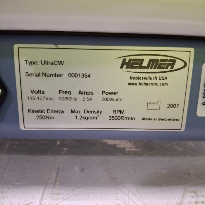 Helmer Inc UltraCW Cell Washing Centrifuge