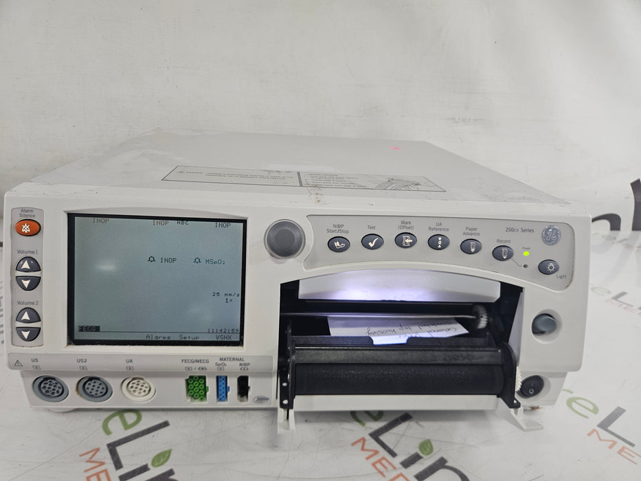 GE Healthcare GE Healthcare Corometrics 250cx Series Model 259cx Fetal Monitor Patient Monitors reLink Medical