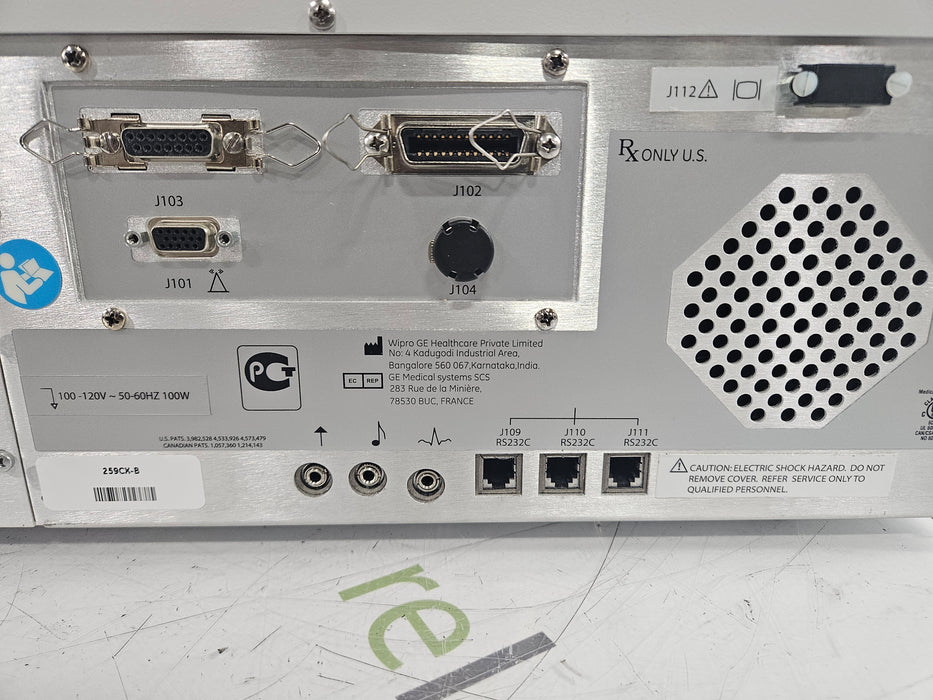 GE Healthcare GE Healthcare Corometrics 250cx Series Model 259cx Fetal Monitor Patient Monitors reLink Medical