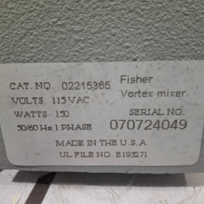 Fisher Scientific 02215365 Vortex Mixer