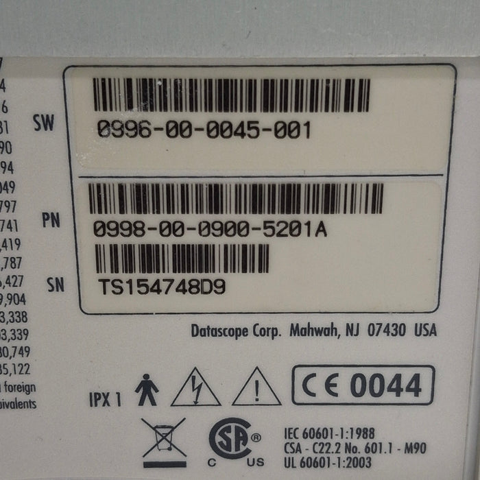 Datascope Passport 2 w/CO2 Patient Monitor