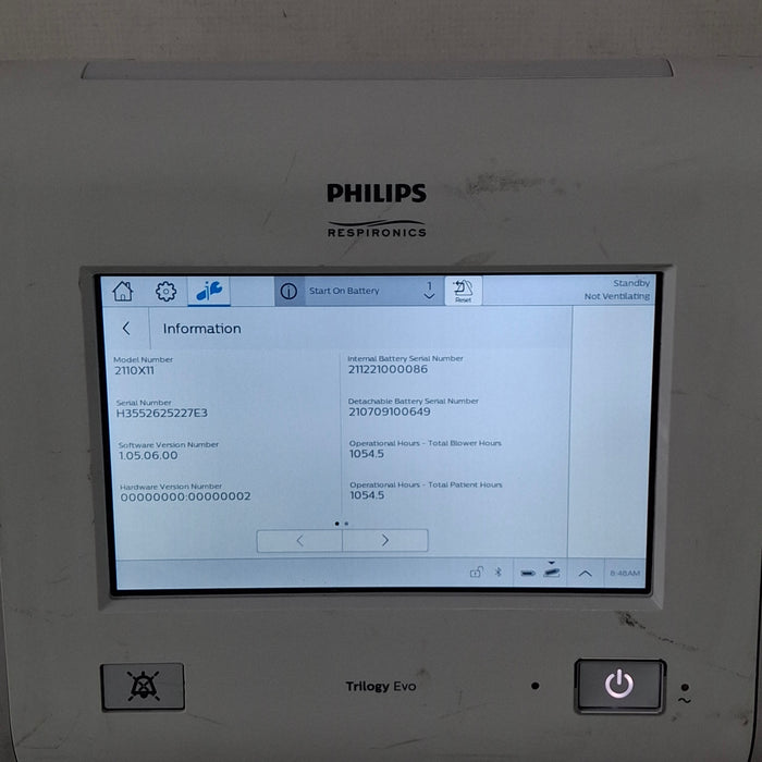 Respironics Trilogy Evo Ventilator