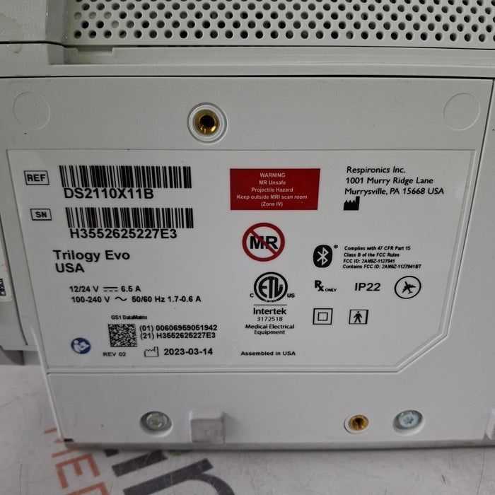 Respironics Trilogy Evo Ventilator