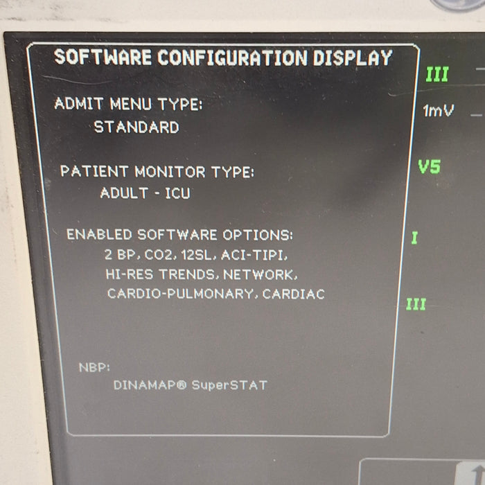 GE Healthcare Dash 3000 - Masimo SpO2 Patient Monitor