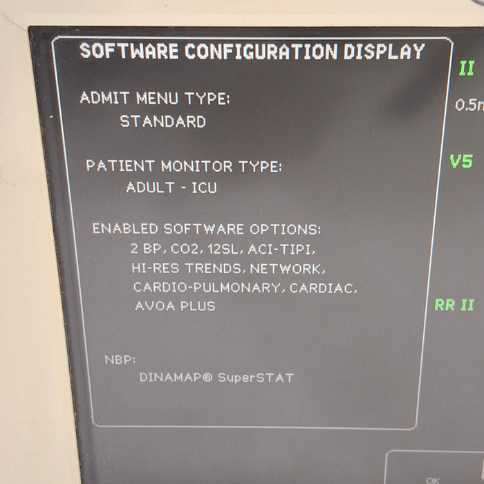 GE Healthcare Dash 3000 - Masimo SpO2 Patient Monitor