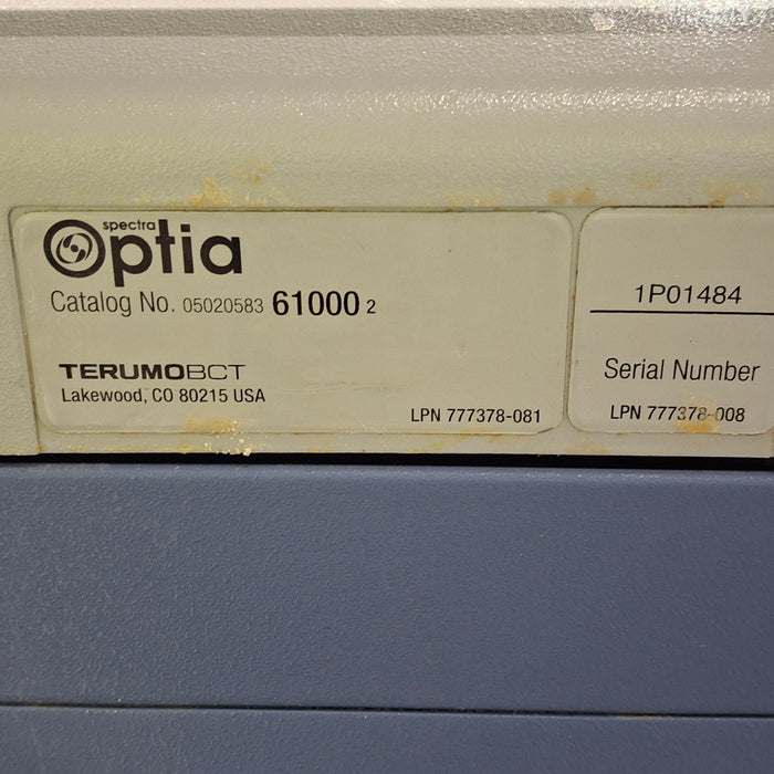 Terumo BCT Spectra Optia Apheresis System