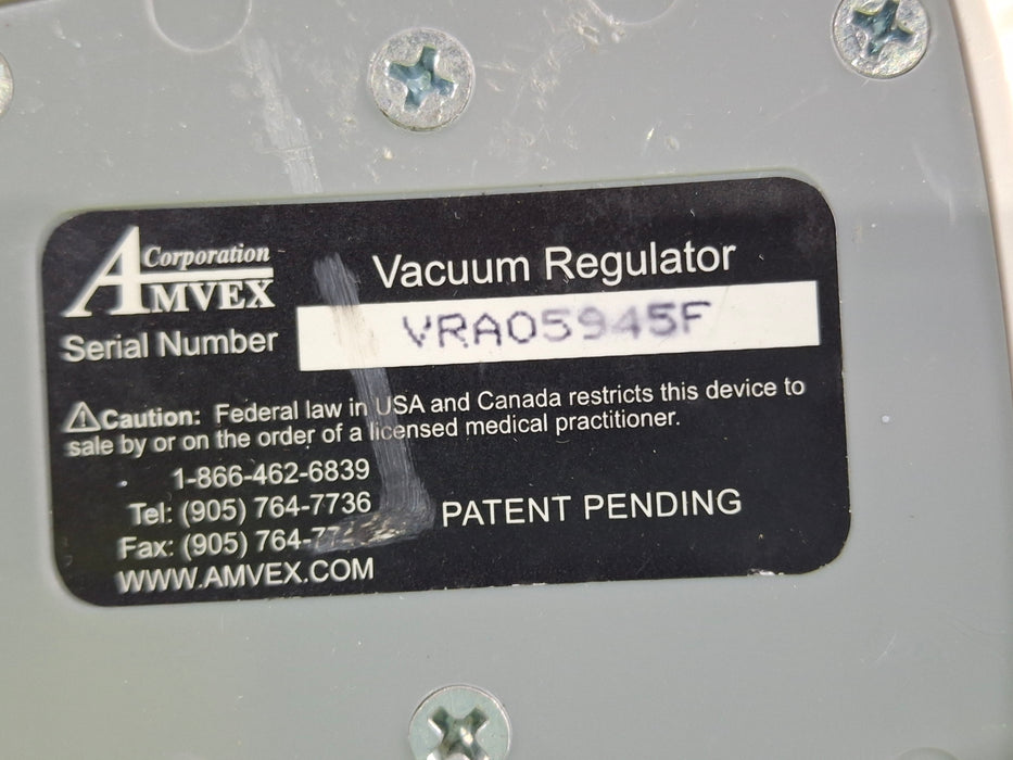 Amvex Vacuum Regulator