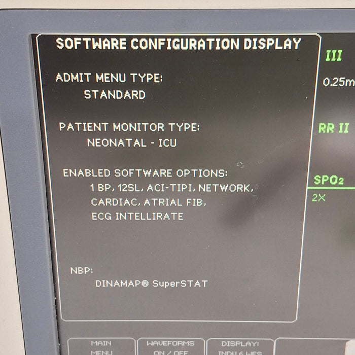 GE Healthcare Dash 4000 - Masimo SpO2 Patient Monitor