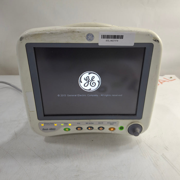 GE Healthcare Dash 4000 - Masimo SpO2 Patient Monitor