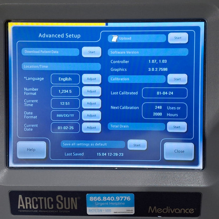 Medivance Arctic Sun 5000 Temperature Management System