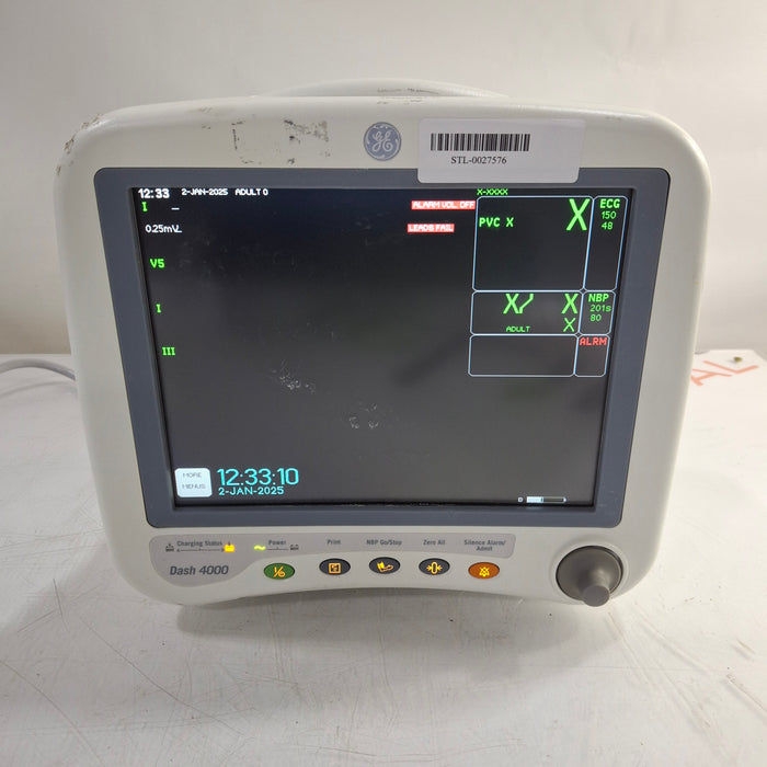 GE Healthcare Dash 4000 - GE/Nellcor SpO2 Patient Monitor