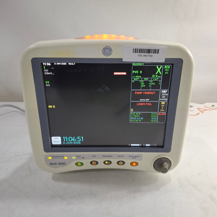 GE Healthcare Dash 4000 - Masimo SpO2 Patient Monitor