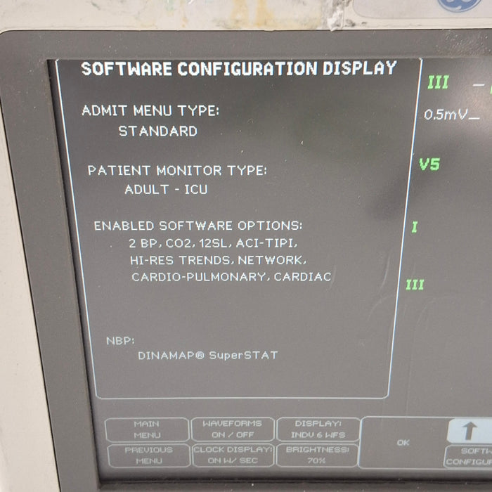 GE Healthcare Dash 4000 - Masimo SpO2 Patient Monitor