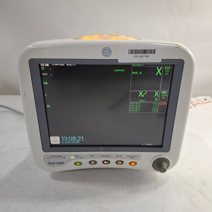 GE Healthcare Dash 4000 - Masimo SpO2 Patient Monitor