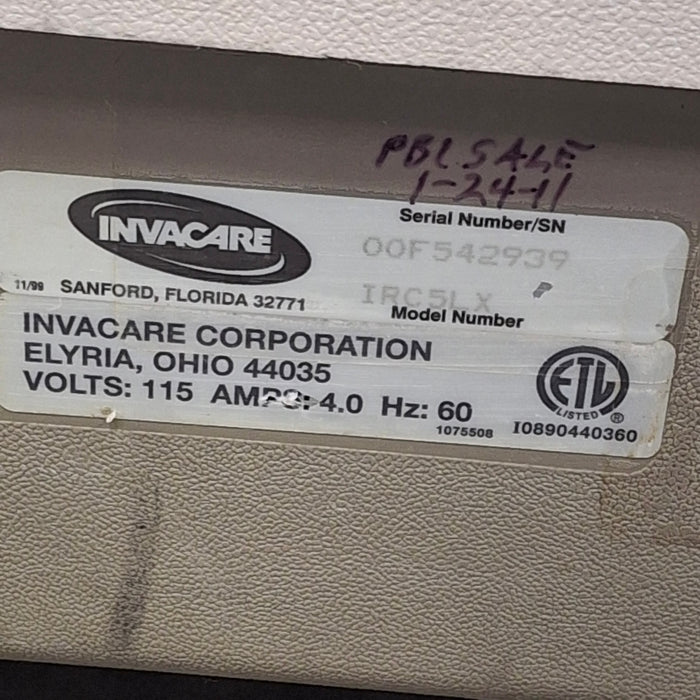 Invacare Corporation Platinum 5 Oxygen Concentrator