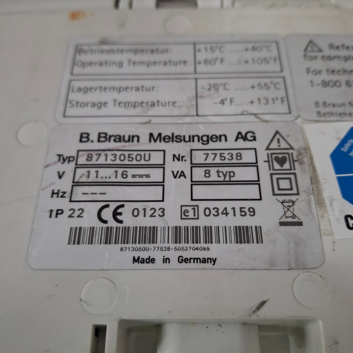 B. Braun Infusomat Space w/Pole Clamp Infusion Pump