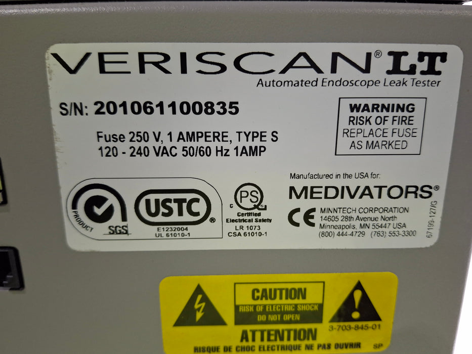 Medivators Veriscan LT Automated Endoscope Leak Tester