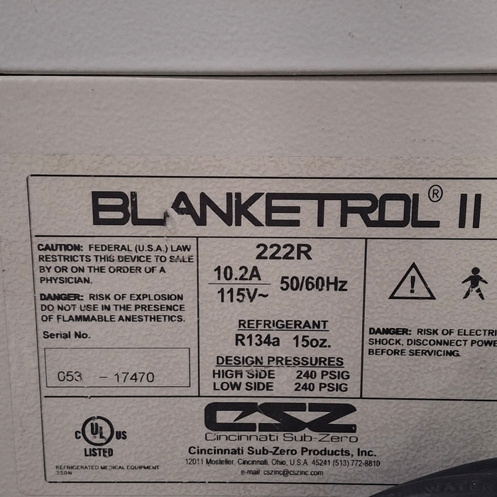 Cincinnati Sub-Zero CSZ Blanketrol II Hyper/Hyporthermia Unit