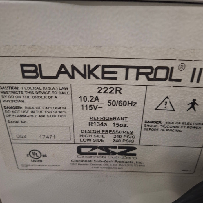 Cincinnati Sub-Zero CSZ Blanketrol II Hyper/Hyporthermia Unit