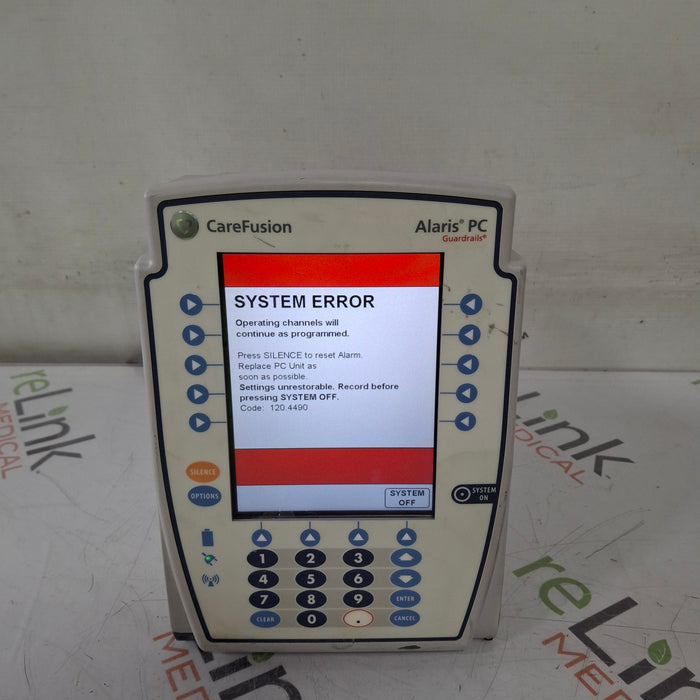 CareFusion Alaris 8015 Large Screen POC Infusion Pump