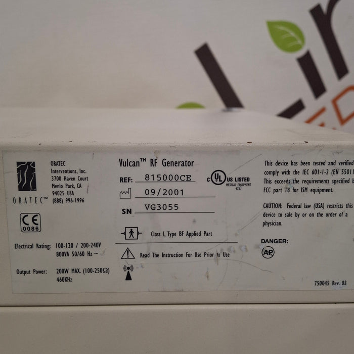 Smith & Nephew Vulcan EAS ElectroThermal Anthroscopy System