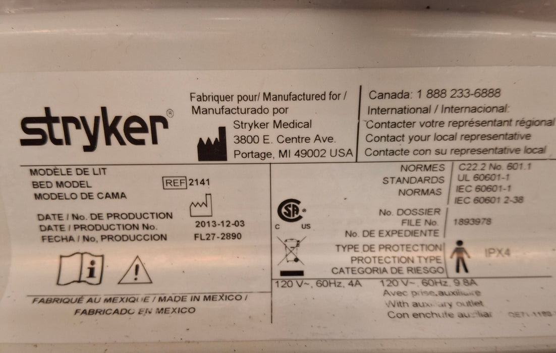 Stryker Stryker InTouch 2141 Critical Care Hospital Bed Beds & Stretchers reLink Medical