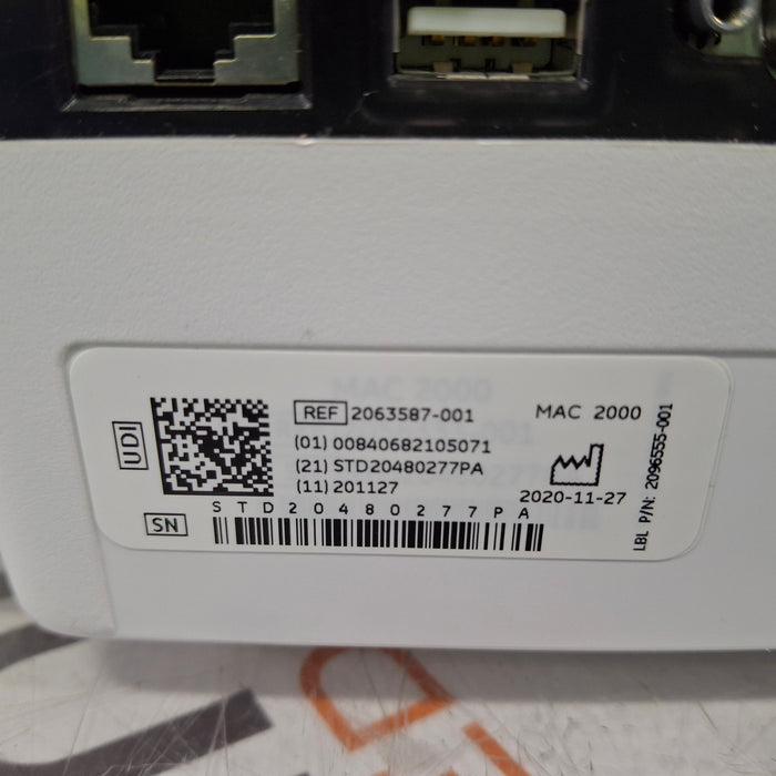 GE Healthcare MAC 2000 ECG