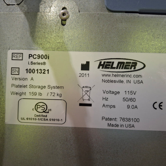 Helmer Inc PC900i Platelet Incubator