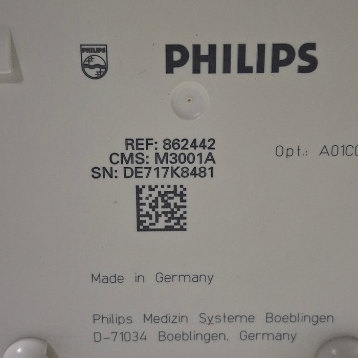 Philips M3001A-A01C06 Fast SpO2, NIBP, ECG, Temp, IBP MMS Module