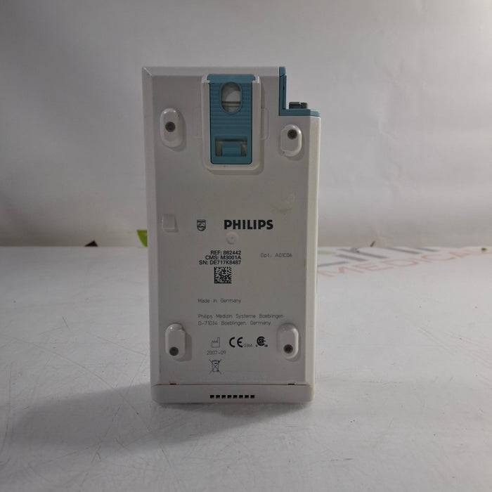 Philips M3001A-A01C06 Fast SpO2, NIBP, ECG, Temp, IBP MMS Module