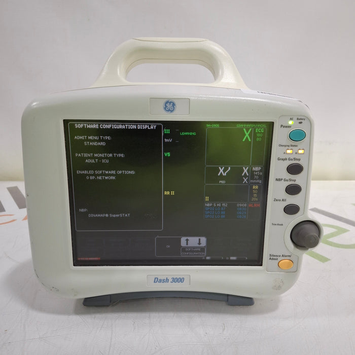 GE Healthcare Dash 3000 - Masimo SpO2 Patient Monitor