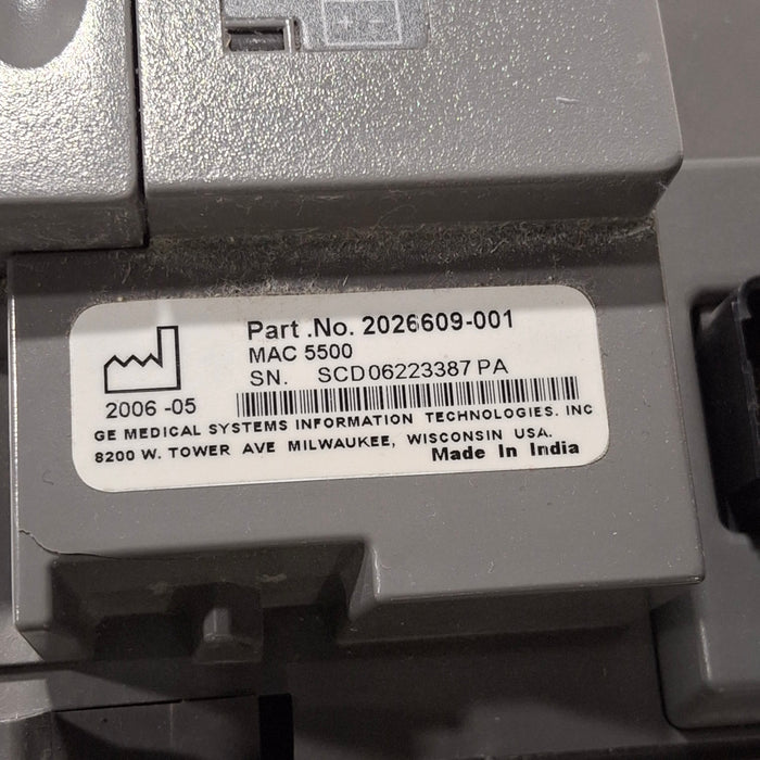 GE Healthcare GE Healthcare MAC 5500 HD ECG with CAM Module Cardiology reLink Medical