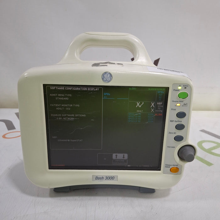 GE Healthcare Dash 3000 - Masimo SpO2 Patient Monitor