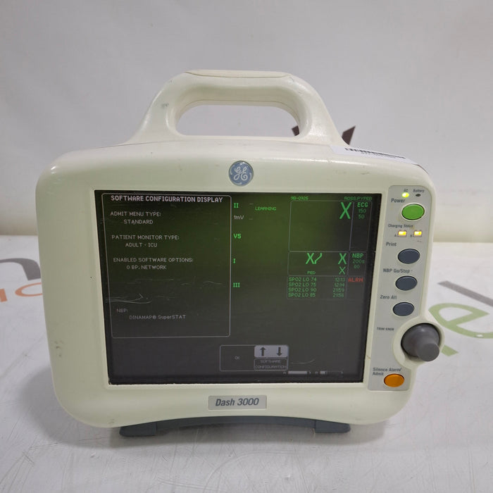 GE Healthcare Dash 3000 - Masimo SpO2 Patient Monitor