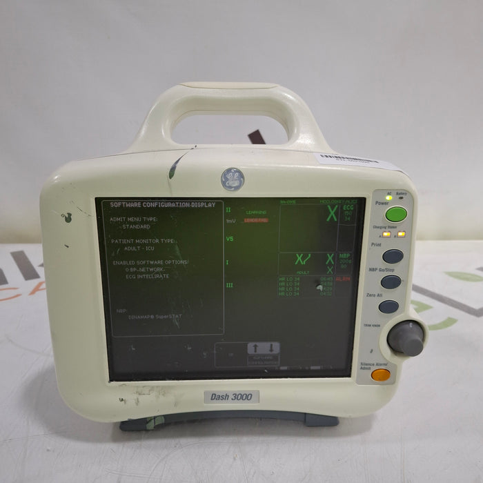 GE Healthcare Dash 3000 - Masimo SpO2 Patient Monitor