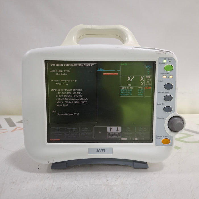 GE Healthcare Dash 3000 - Masimo SpO2 Patient Monitor