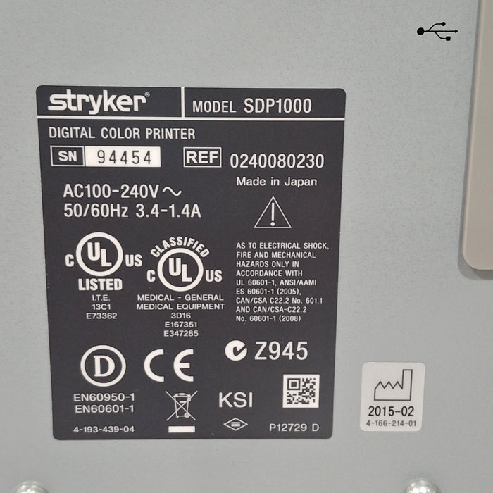 Stryker SDP1000 Digital Color Printer