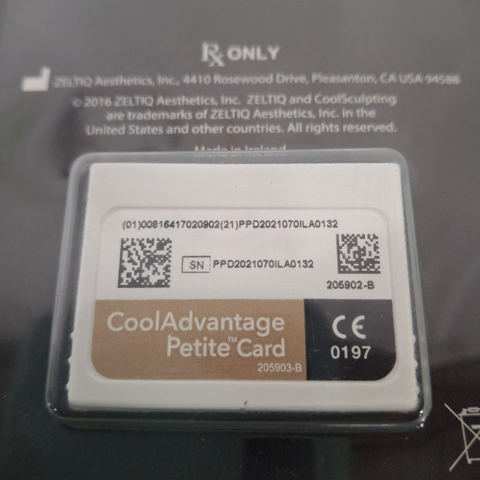 Zeltiq CoolSculpting CoolAdvantage Petite Card