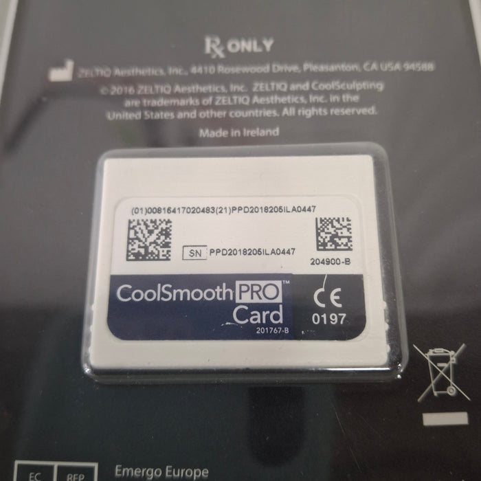 Zeltiq CoolSculpting CoolSmooth Pro Card