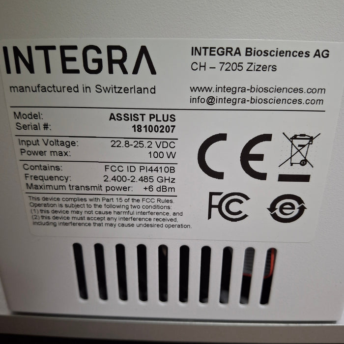 Integra Biosciences Corp Assist Plus Pipetting Robot Base