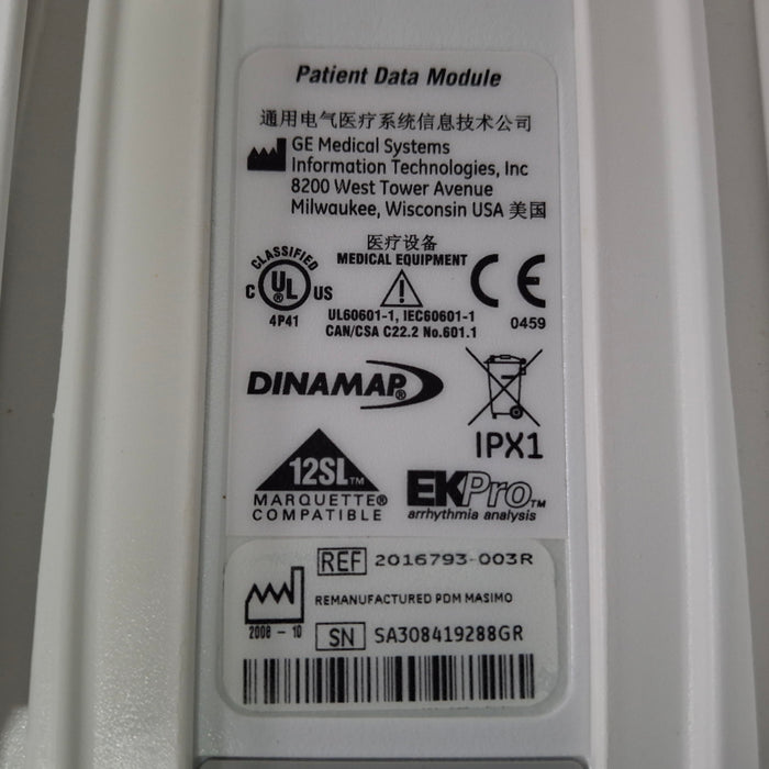 GE Healthcare Masimo PDM Patient Data Module